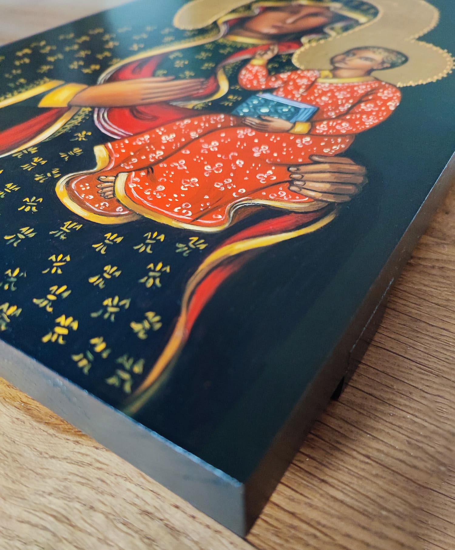 Hand Painted Icon of Our Lady of Czestochowa