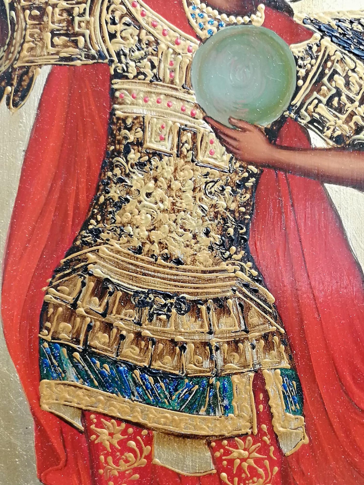 Hand Painted Icon of The Archangel Michael