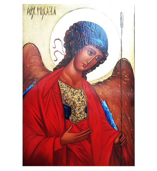 Hand Painted Icon of The Archangel Michael
