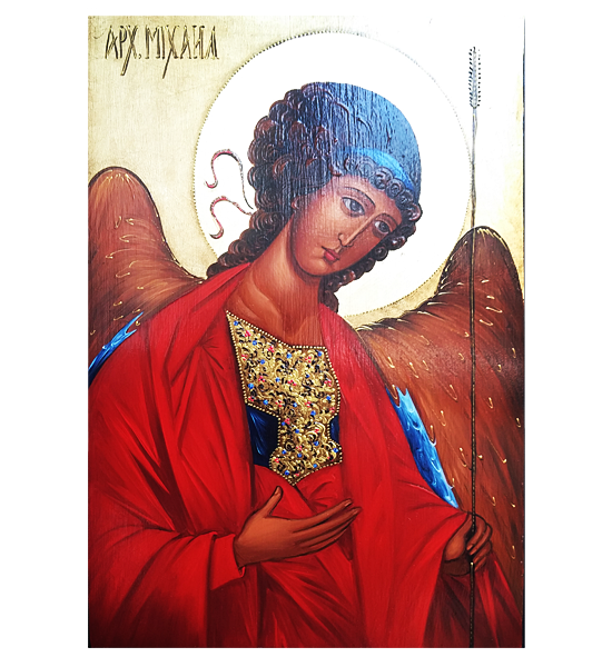 Hand Painted Icon of The Archangel Michael