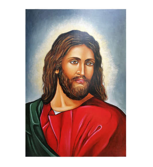 Hand Painted Icon Of Christ
