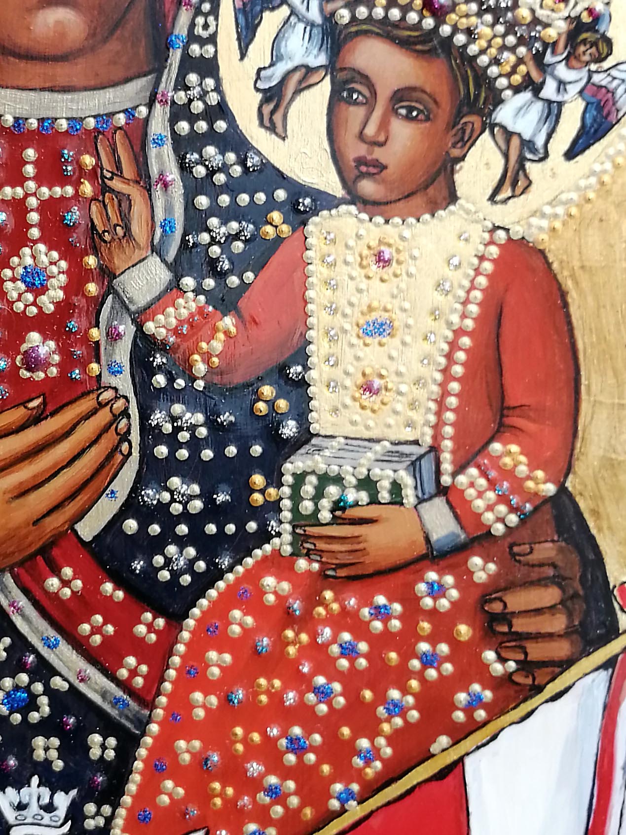 Hand Painted Icon of Our Lady of Czestochowa
