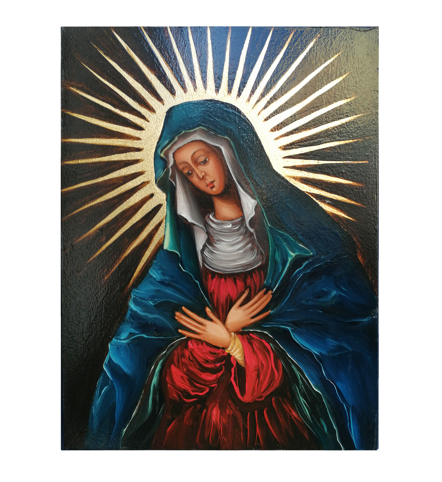 Hand Painted Icon of Mother of Mercy