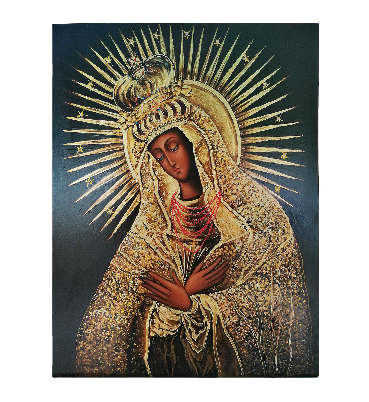 Hand Painted Icon of Our Lady of the Gate of Dawn