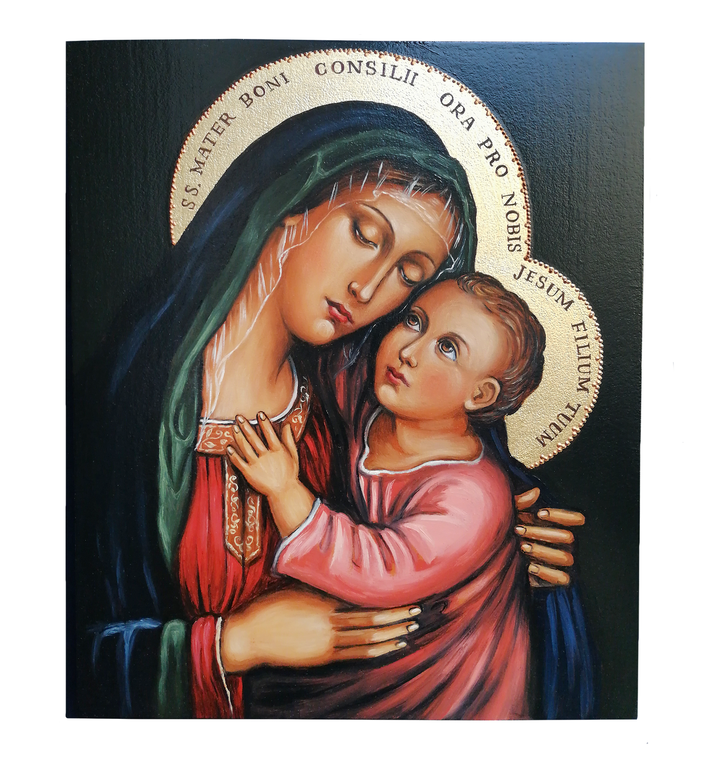 Hand Painted Icon of Our Lady of Good Counsel