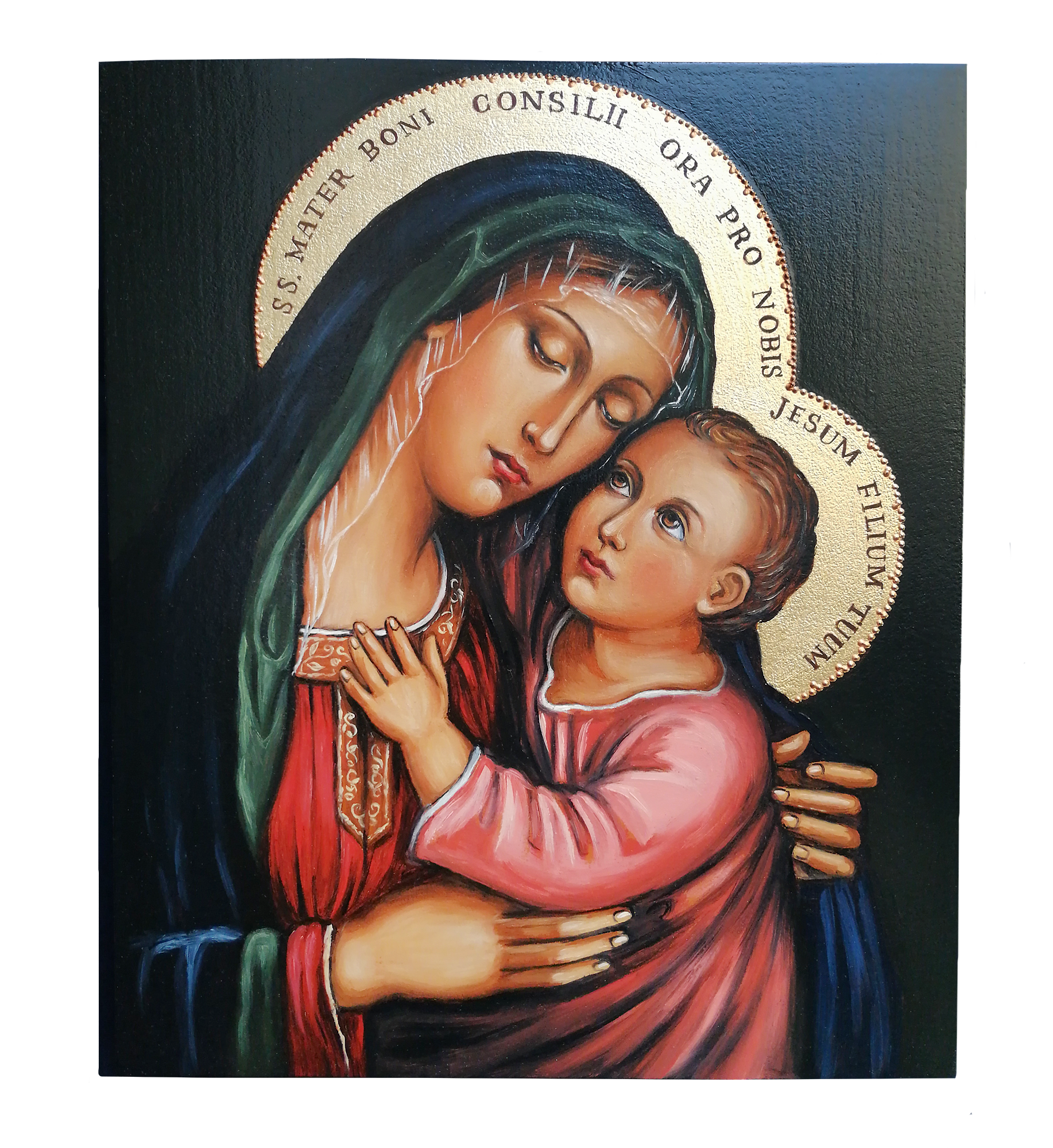 Hand Painted Icon of Our Lady of Good Counsel