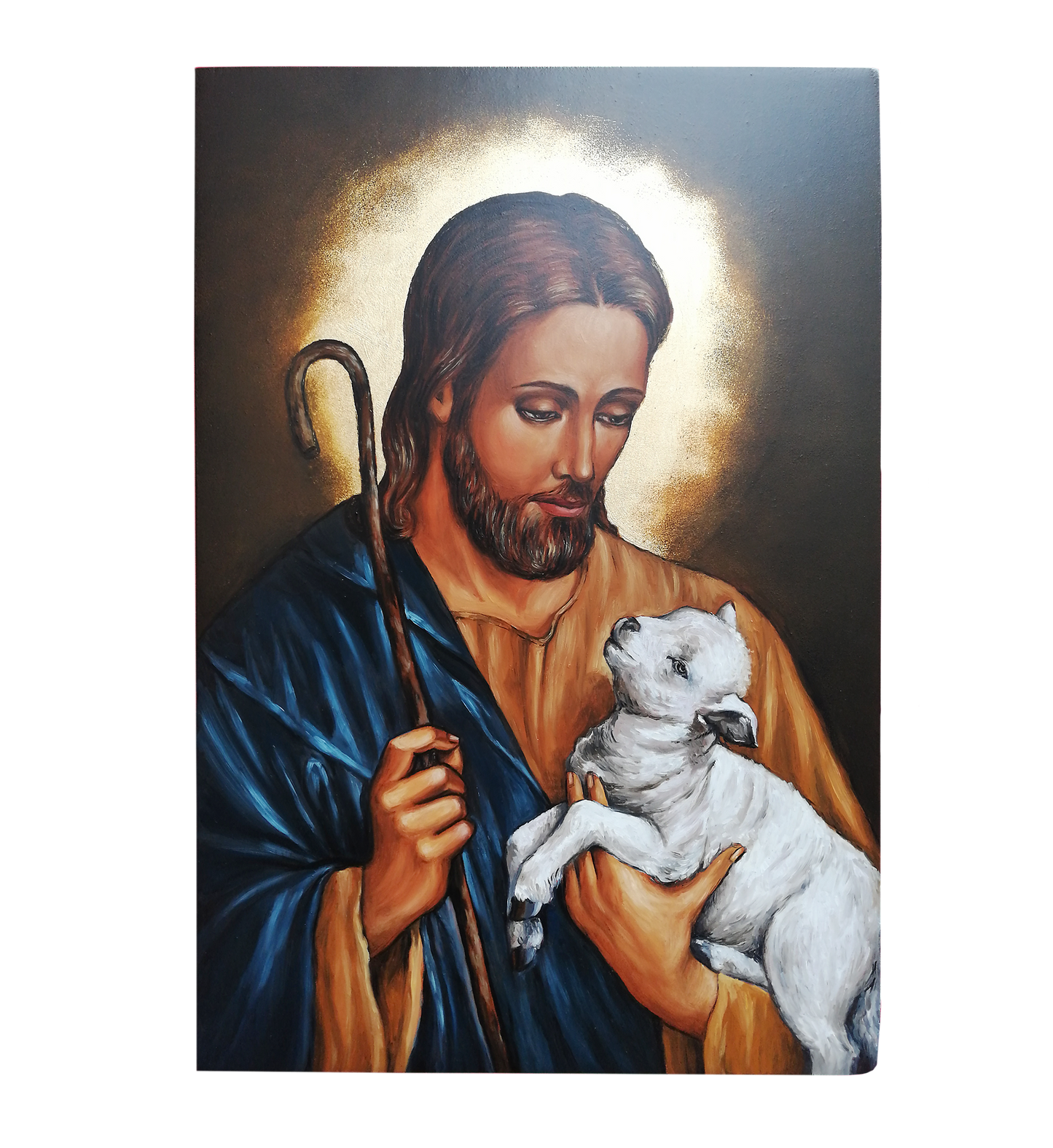 Hand painted Icon Of Christ the Shepherd