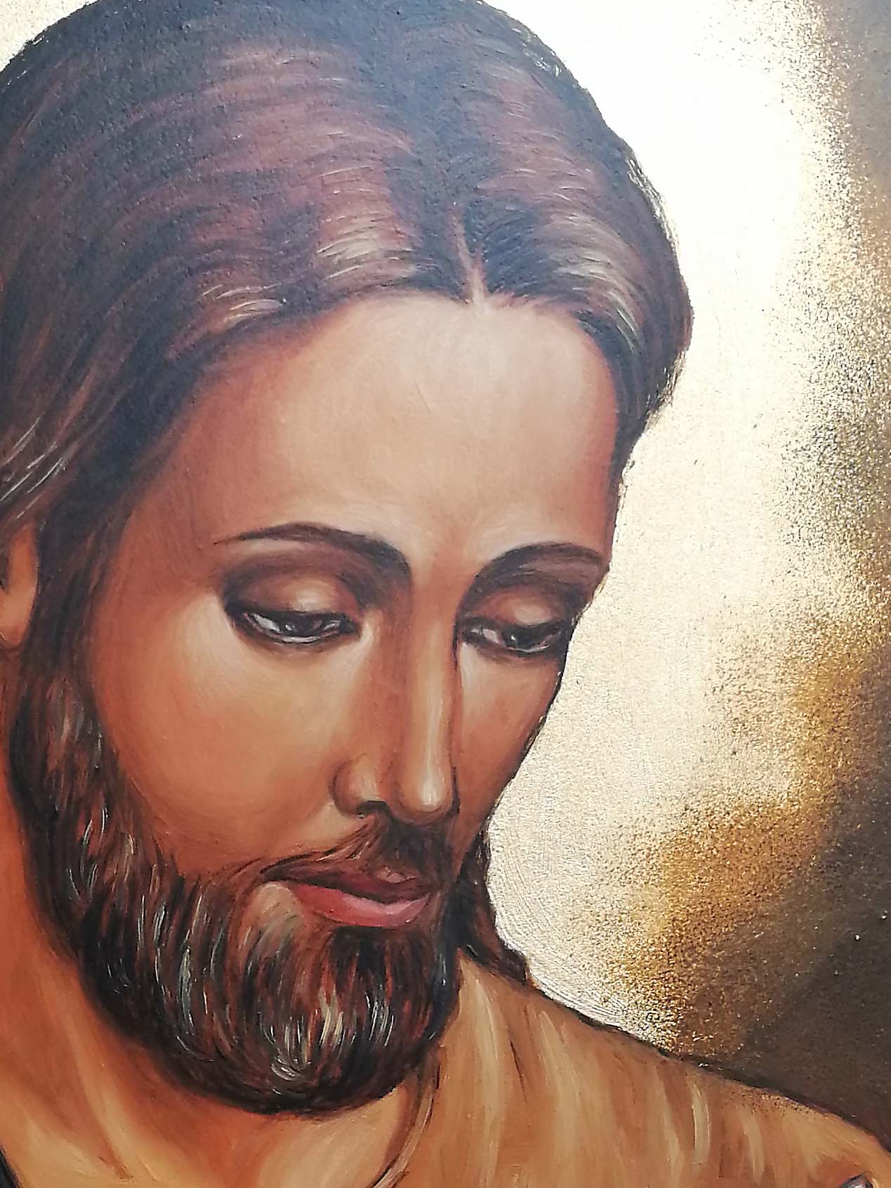 Hand painted Icon Of Christ the Shepherd