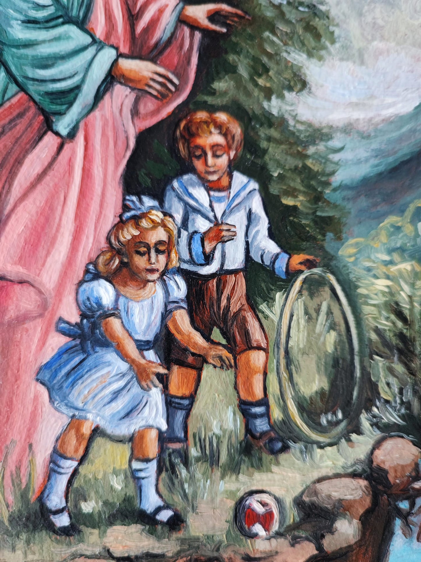 Hand Paited Icon of Guardian Angel