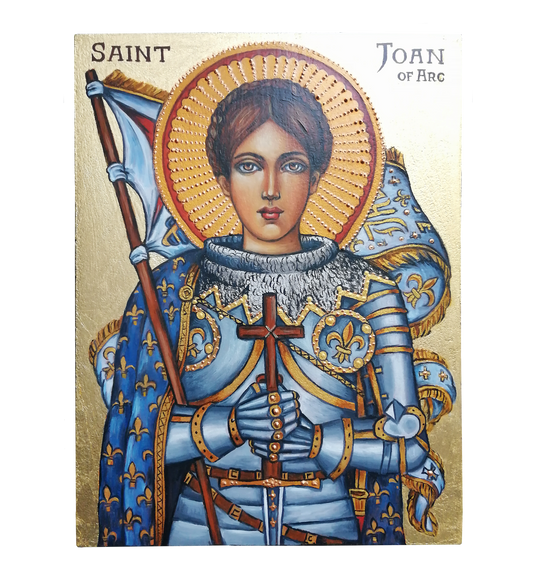 Hand Painted Icon of Saint Joanna D'arc