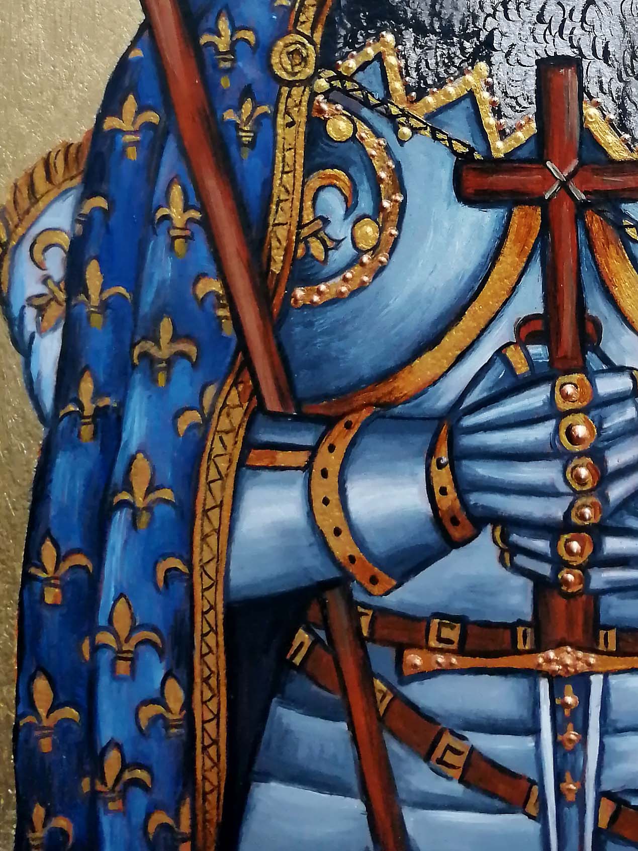 Hand Painted Icon of Saint Joanna D'arc