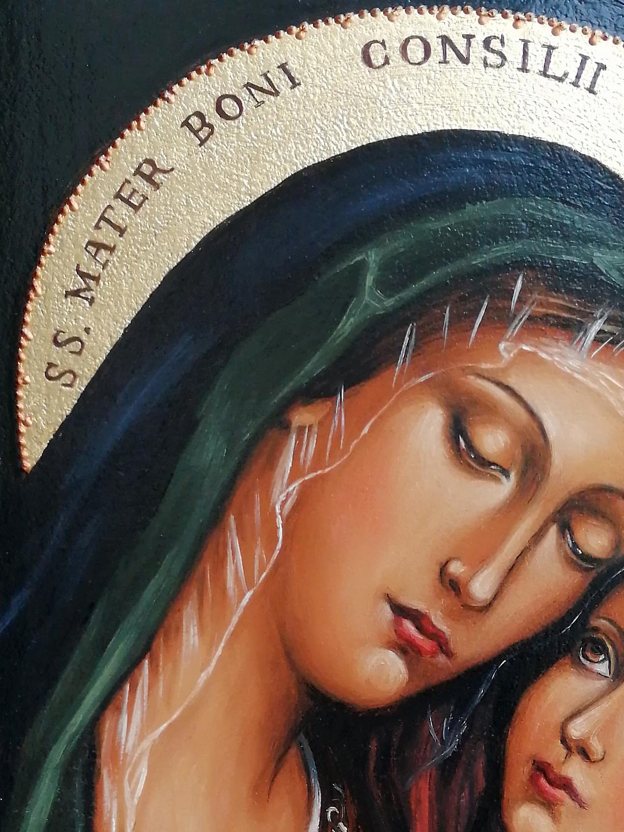 Hand Painted Icon of Our Lady of Good Counsel