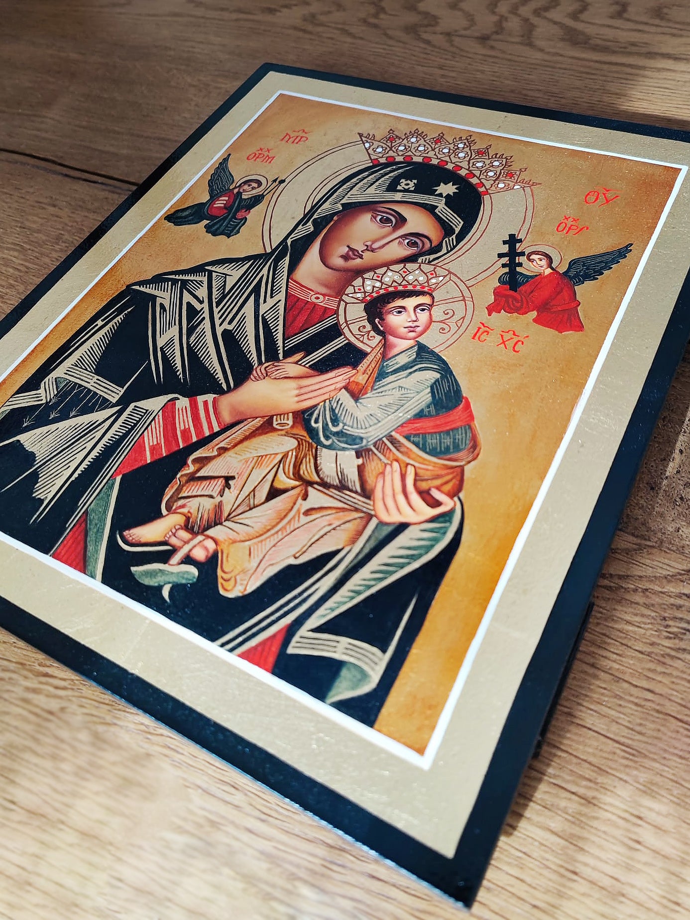 Hand Painted Icon of Our Lady of Perpetual Help