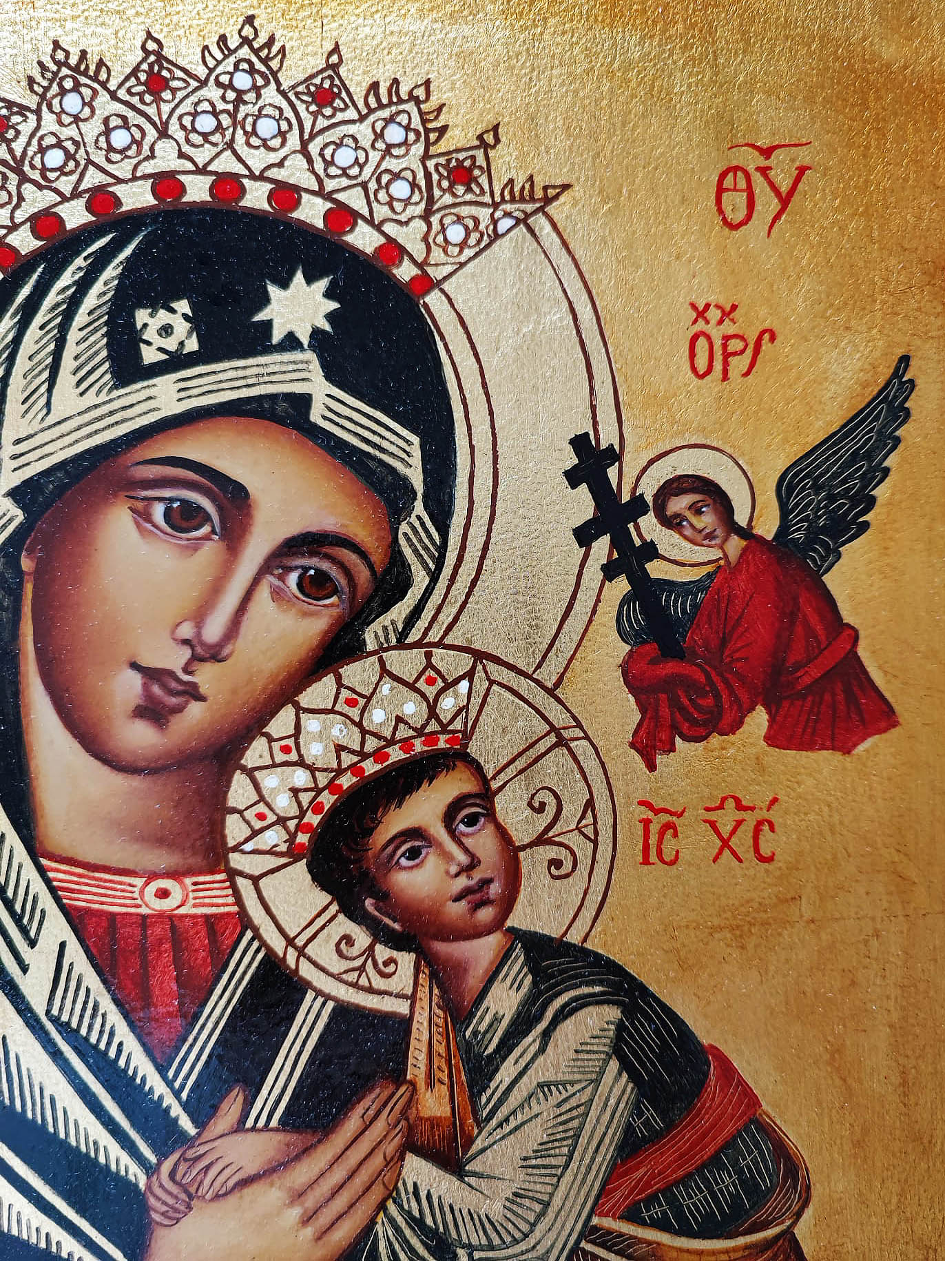 Hand Painted Icon of Our Lady of Perpetual Help