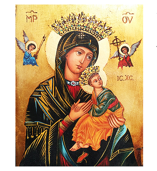 Hand Painted Icon of Our Lady of Perpetual Help