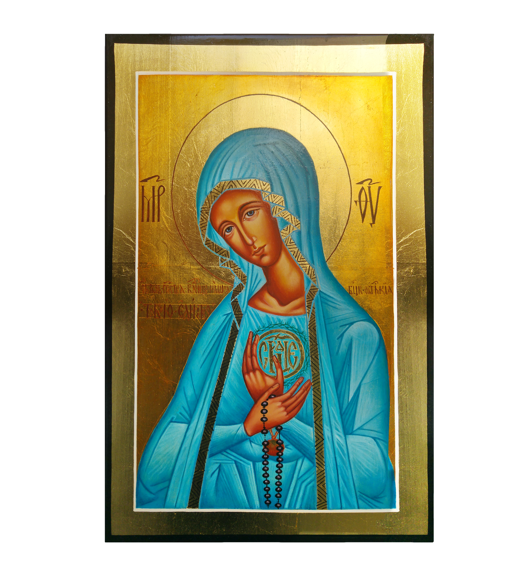 Hand Painted Icon of Our Lady of Fatima